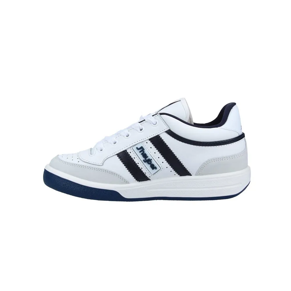 j'hayber Zapatillas de Hombre New Olimpo Blanco con detalles en Azul Marino Ofertas de temporada