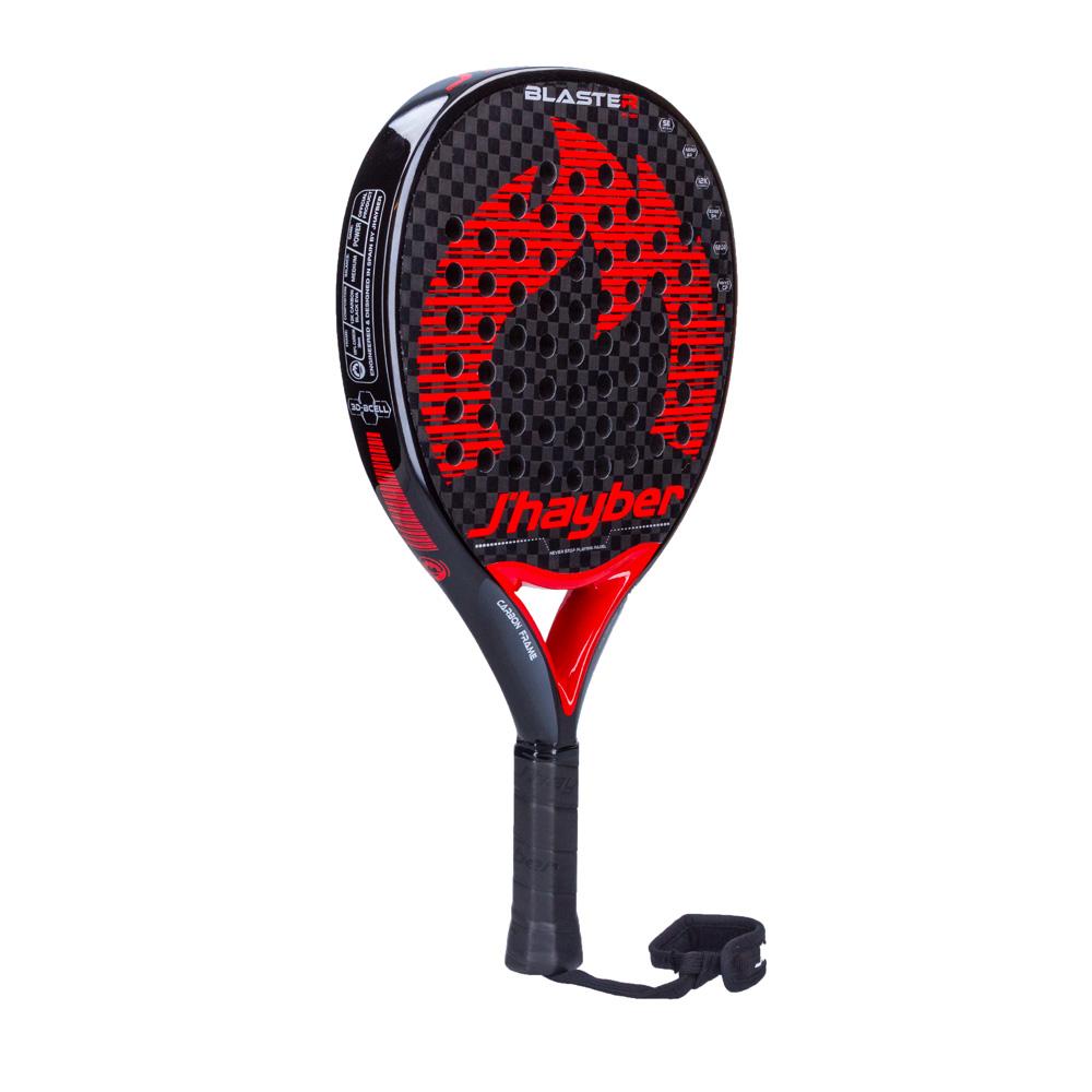 j'hayber Pala de pádel BLASTER-12K negra y roja Envío gratis