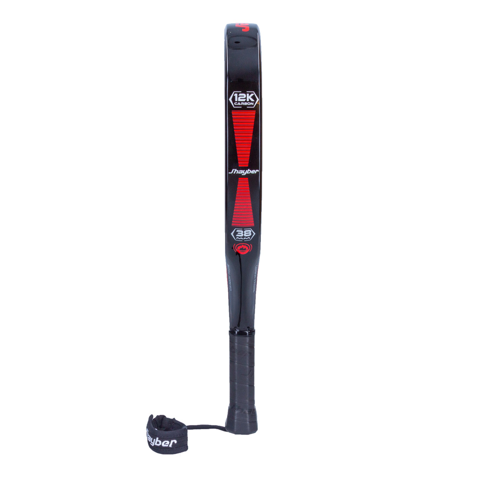 j'hayber Pala de pádel BLASTER-12K negra y roja Envío gratis