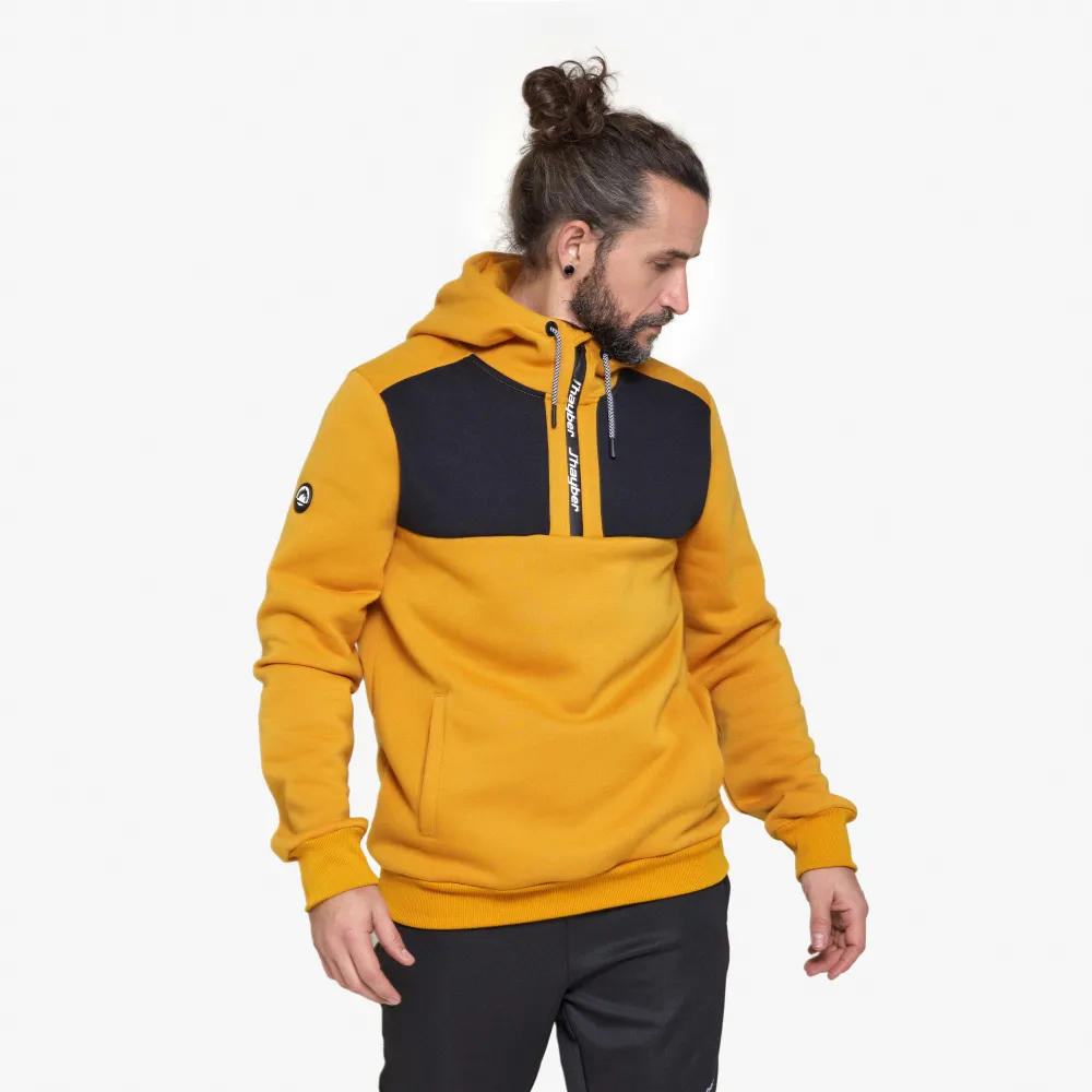 j'hayber Sudadera afelpada con capucha de hombre URBANZIP Mostaza Mejor oferta