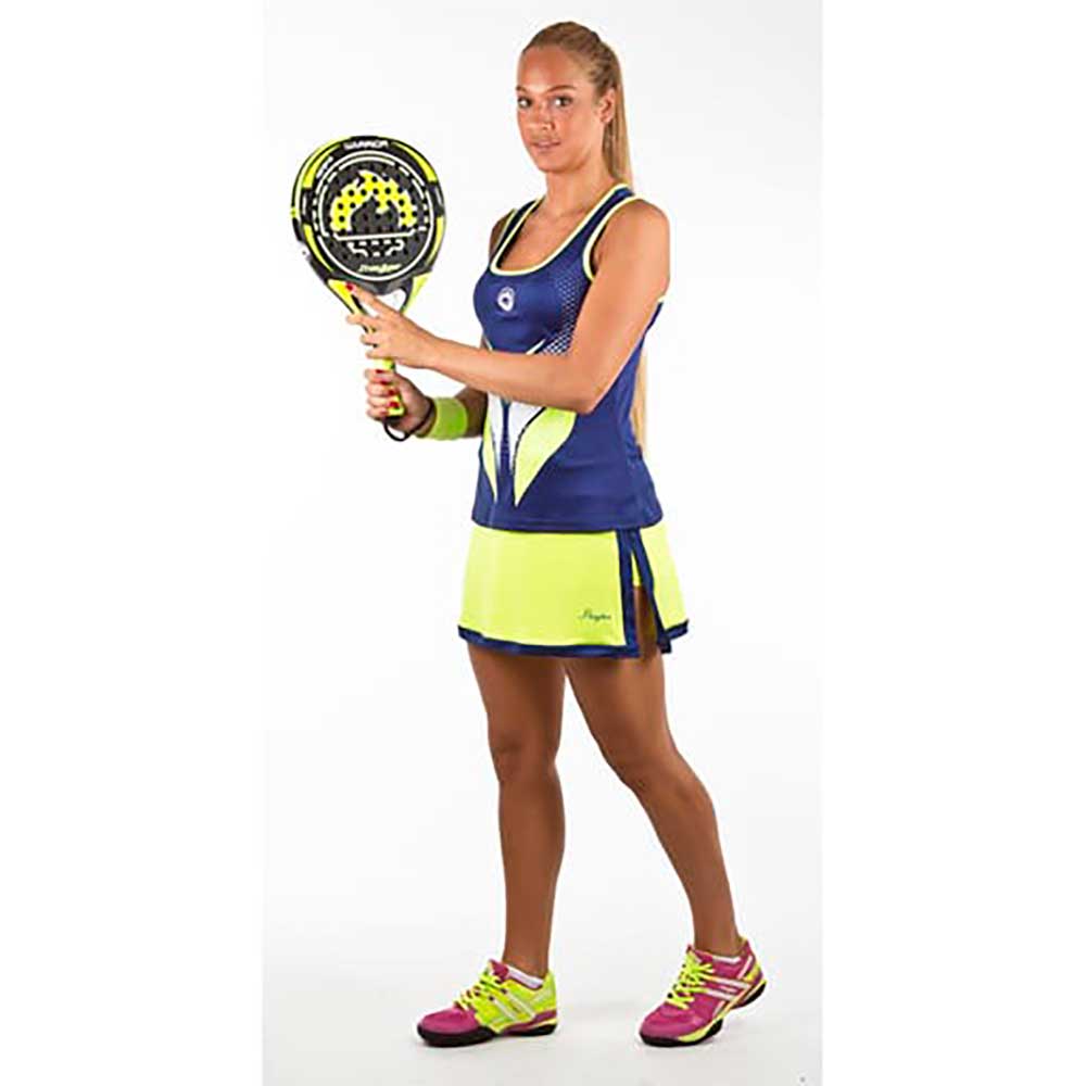 j'hayber Falda Deportiva Mujer Open Azul-Amarillo Promoción por tiempo limitado