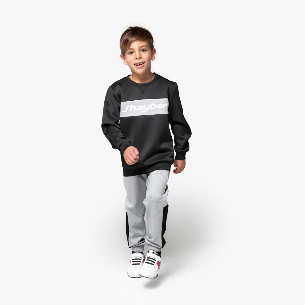 j'hayber Chándal de niño J'hayber Negro y Gris Rebajas de fábrica
