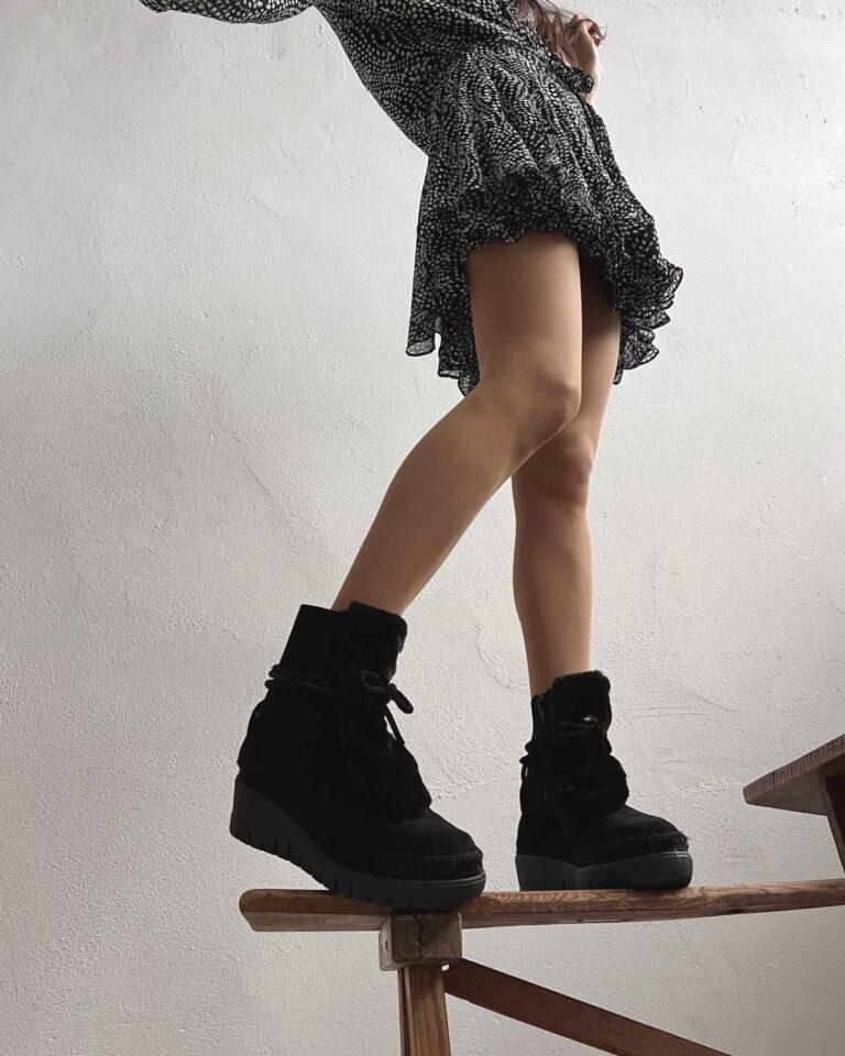 juncal aguirre Botas Lena Negras Solo hoy