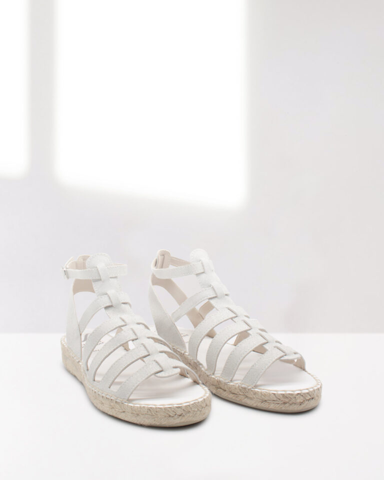 juncal aguirre Sandalias Mikonos Glitter Blanco Rebajas baratas