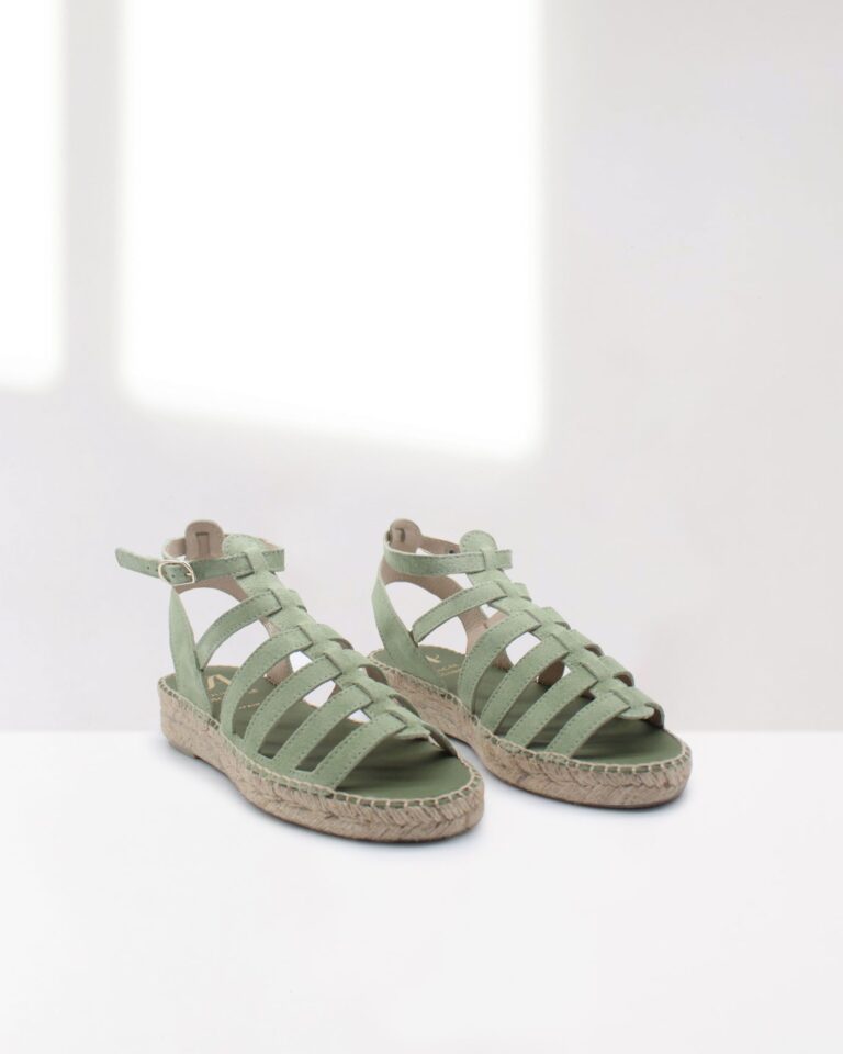 juncal aguirre Sandalias Mikonos Verde Descuento