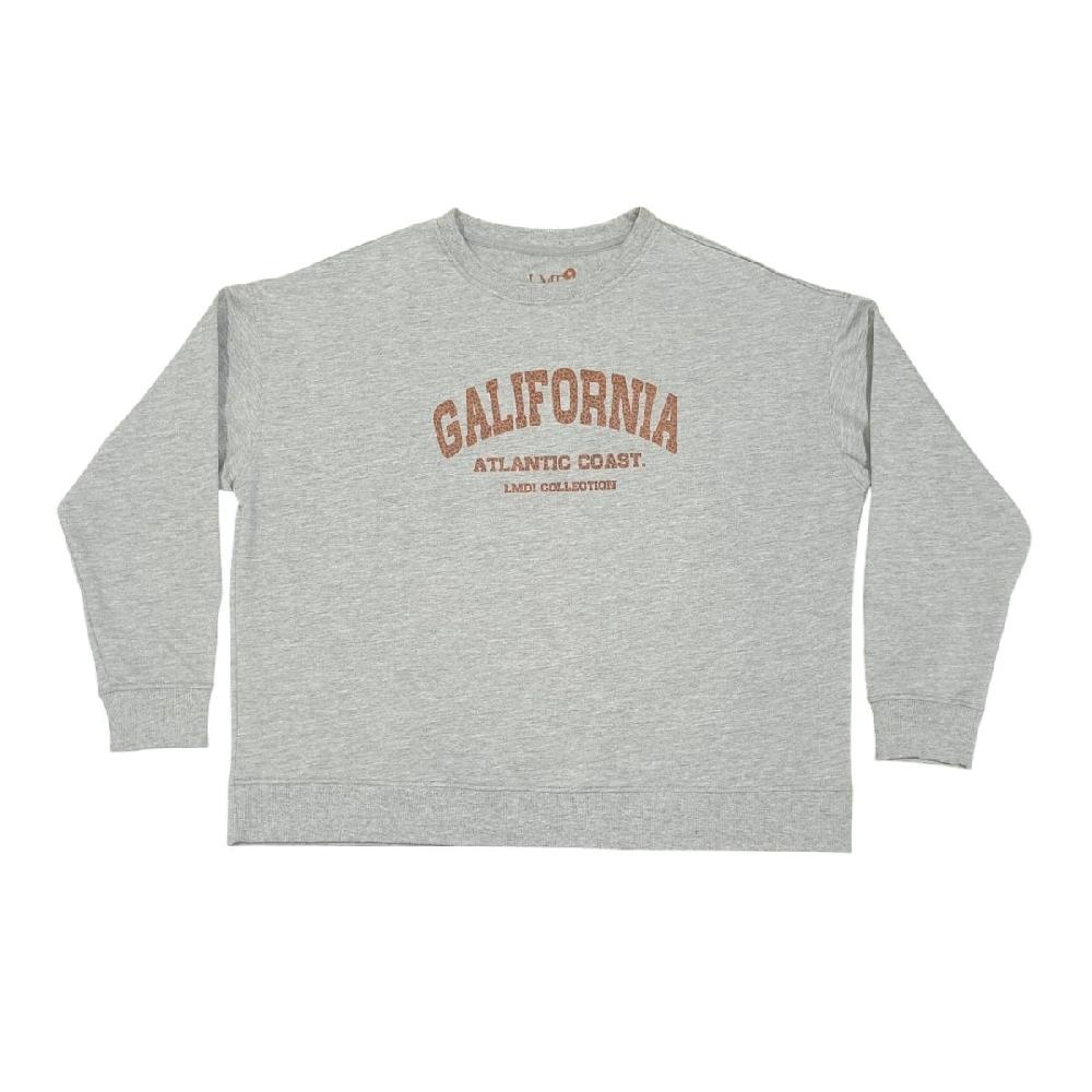 lmdi collection Sudadera Edición Limitada “Galifornia” Woman gris/animal print Rebajas online