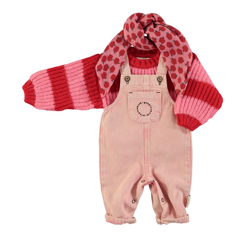 lmdi collection Jersey de bebé rayas rojo&rosa Piupiuchick Rebajas de fin de temporada