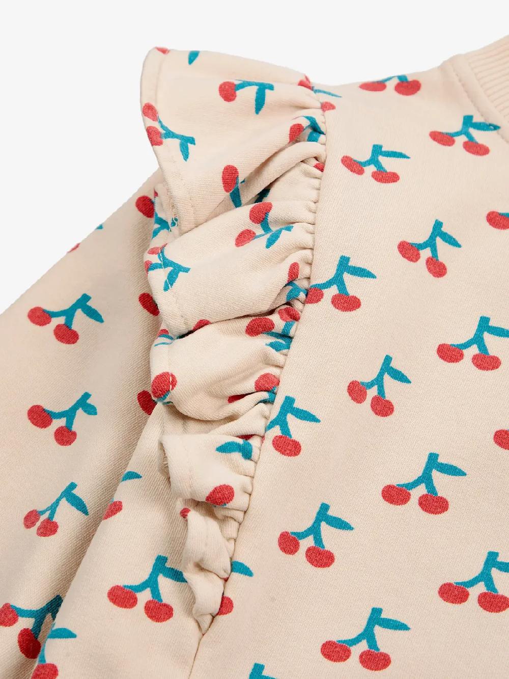lmdi collection Sudadera estampado y detalle de volantes Cherry Bobo Choses Devoluciones gratuitas