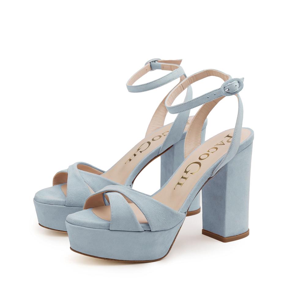 paco gil DEMI AZURE SUEDE Libre de impuestos
