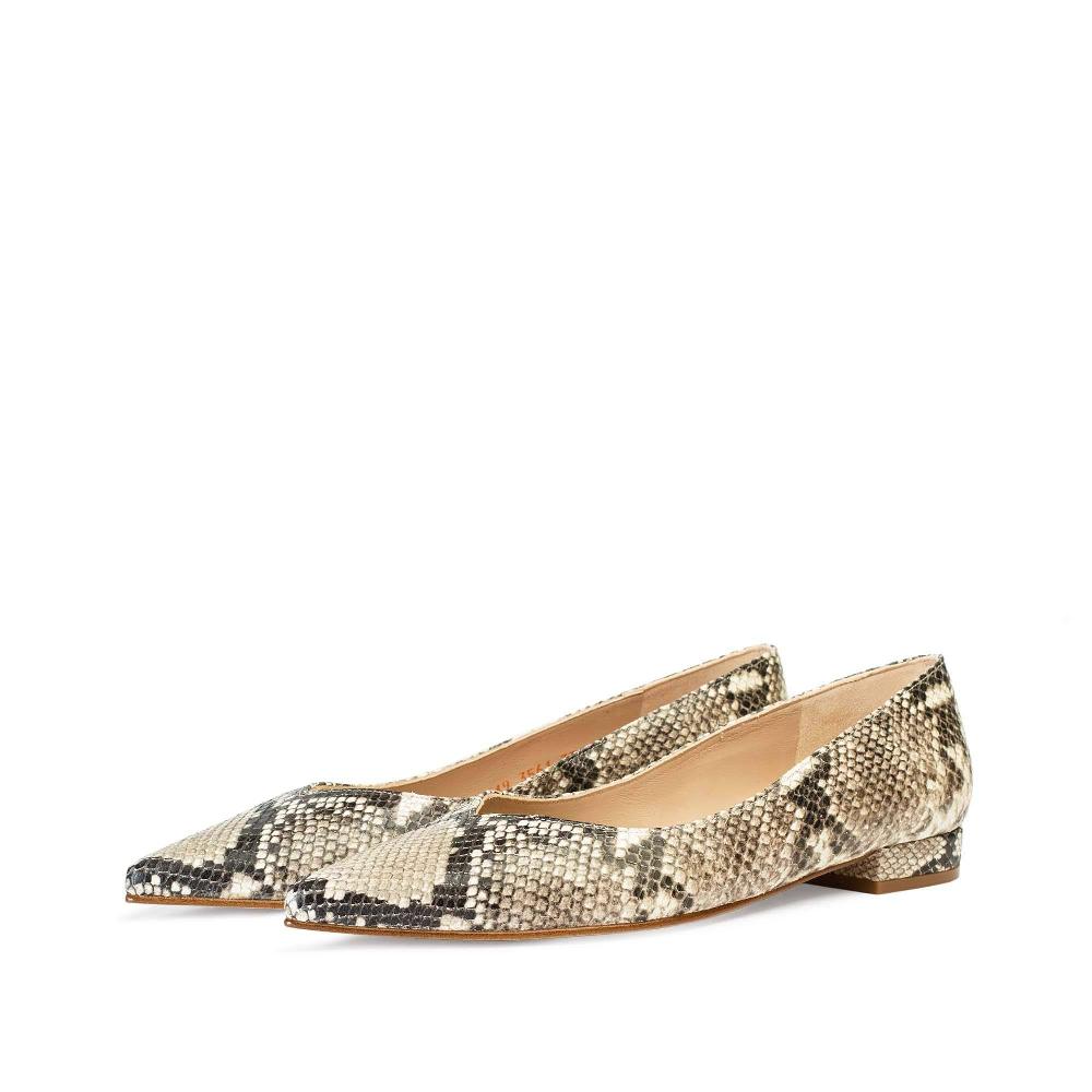 paco gil MARTINA TAUPE SNAKE Oferta especial de fábrica