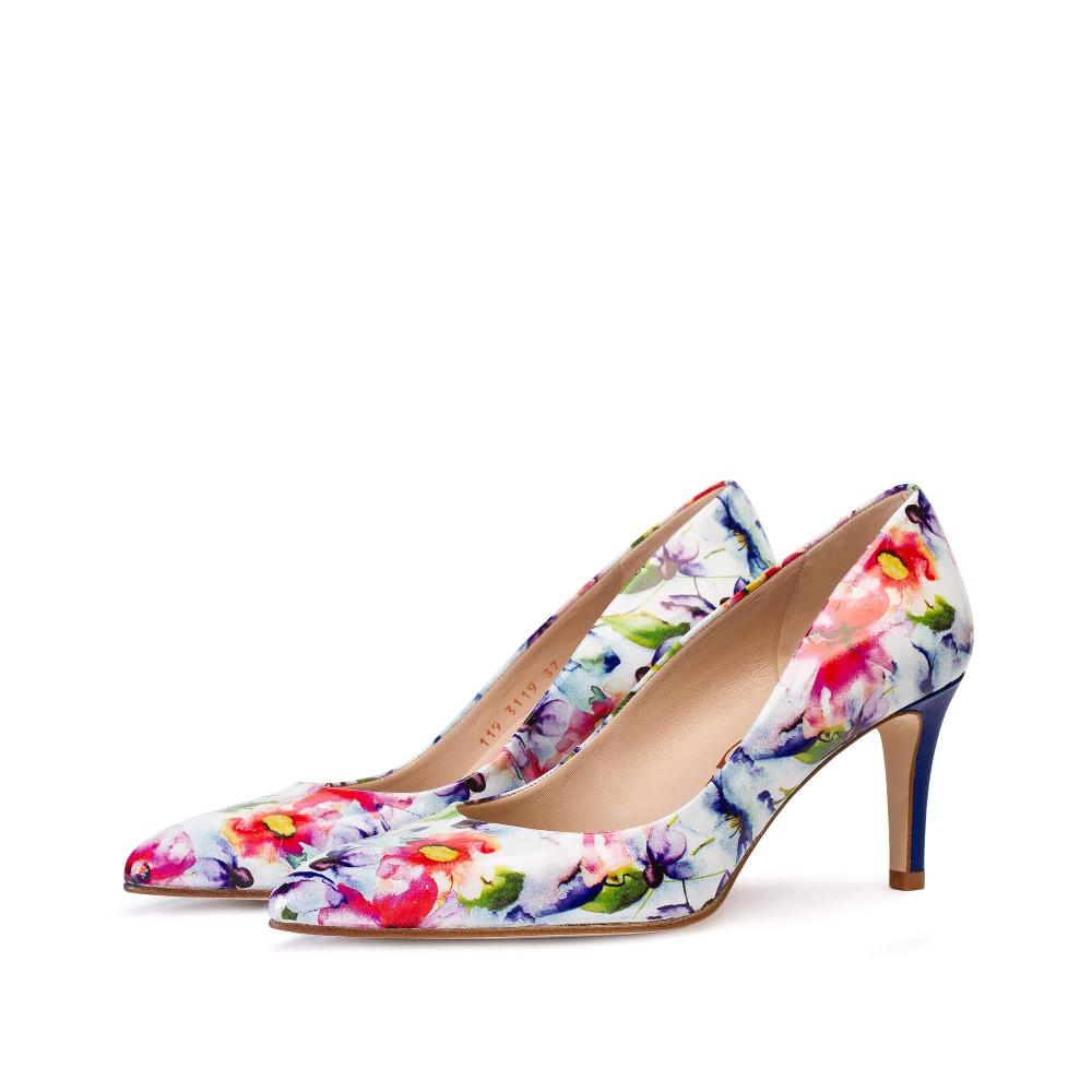paco gil RITA BLUE FLOWER PRINT Solo hoy