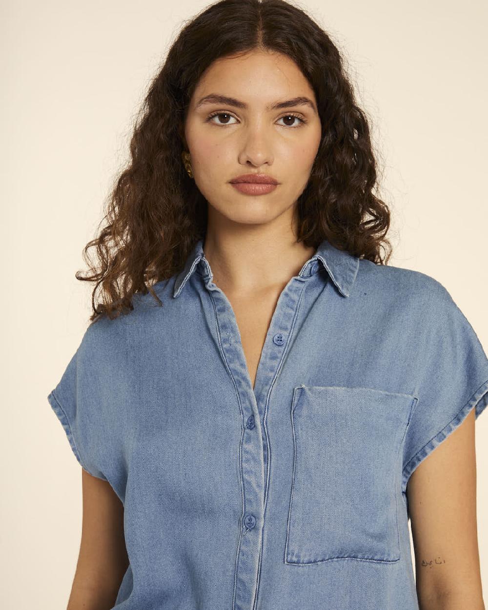 pepaloves CAMISA DENIM SIN MANGAS COMPRAR AHORA