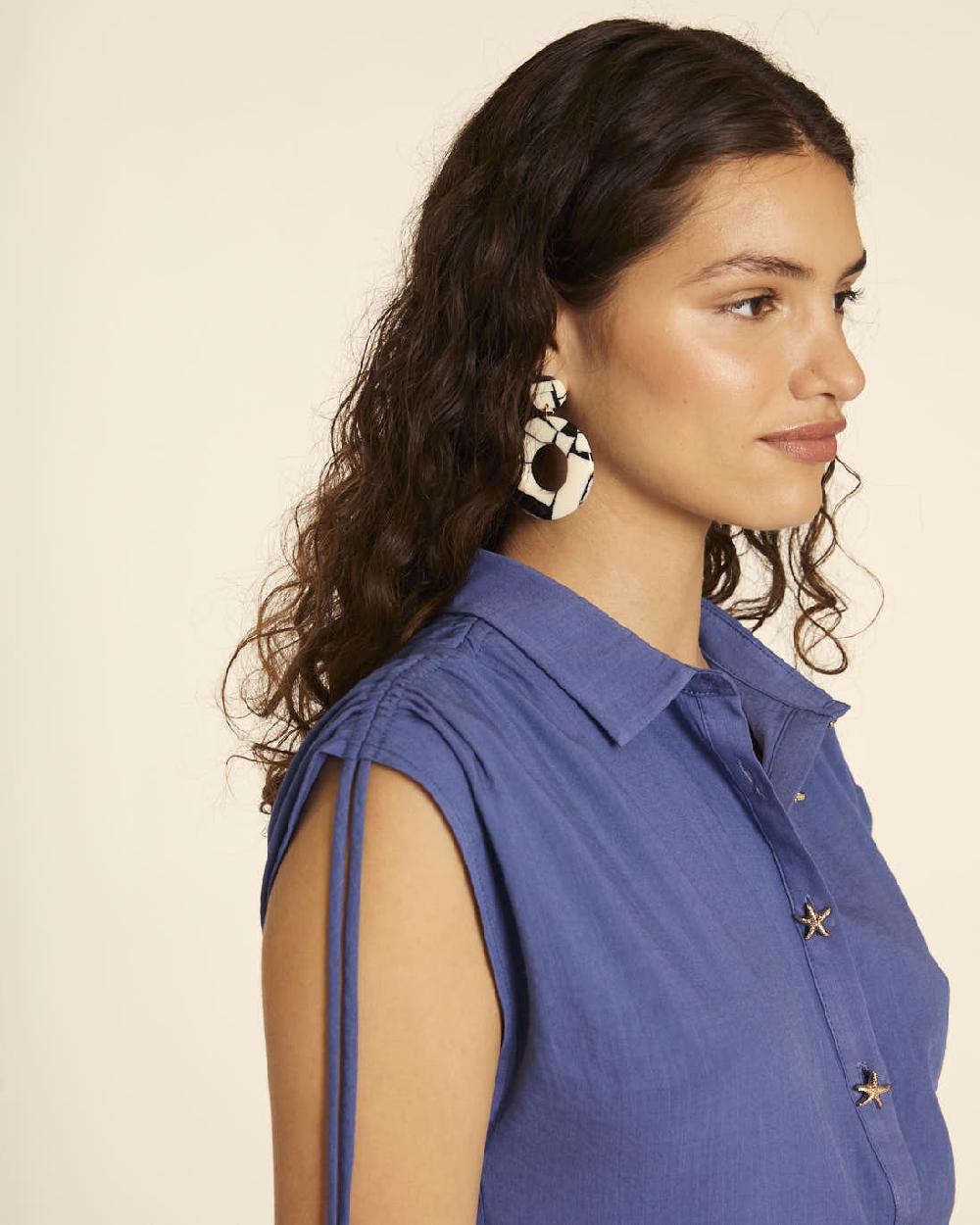 pepaloves CAMISA CON ESTRELLAS AZUL Rebajas de fin de temporada