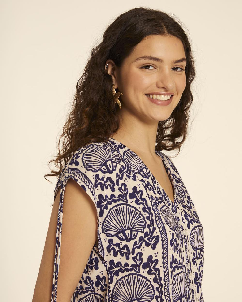 pepaloves BLUSA CON FRUNCIDO CONCHAS Envío gratis