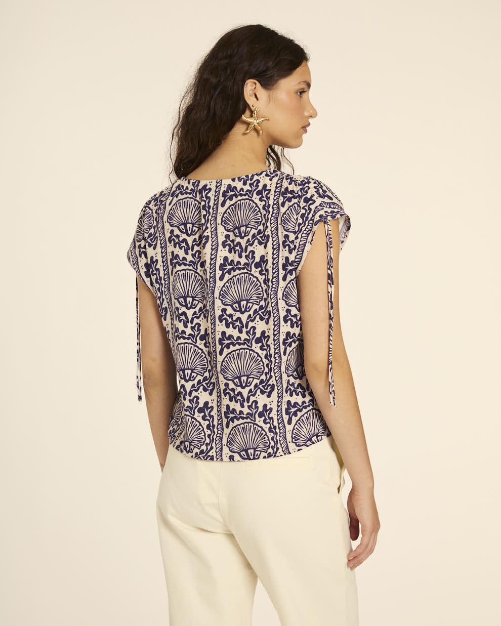 pepaloves BLUSA CON FRUNCIDO CONCHAS Envío gratis
