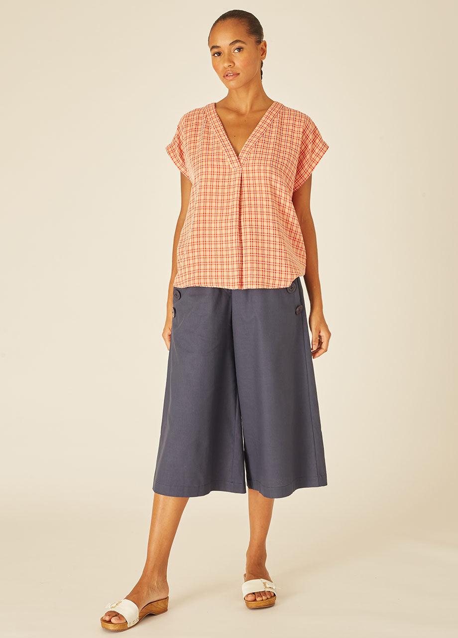 pepaloves SQUARES BLOUSE RED Solo queda un día