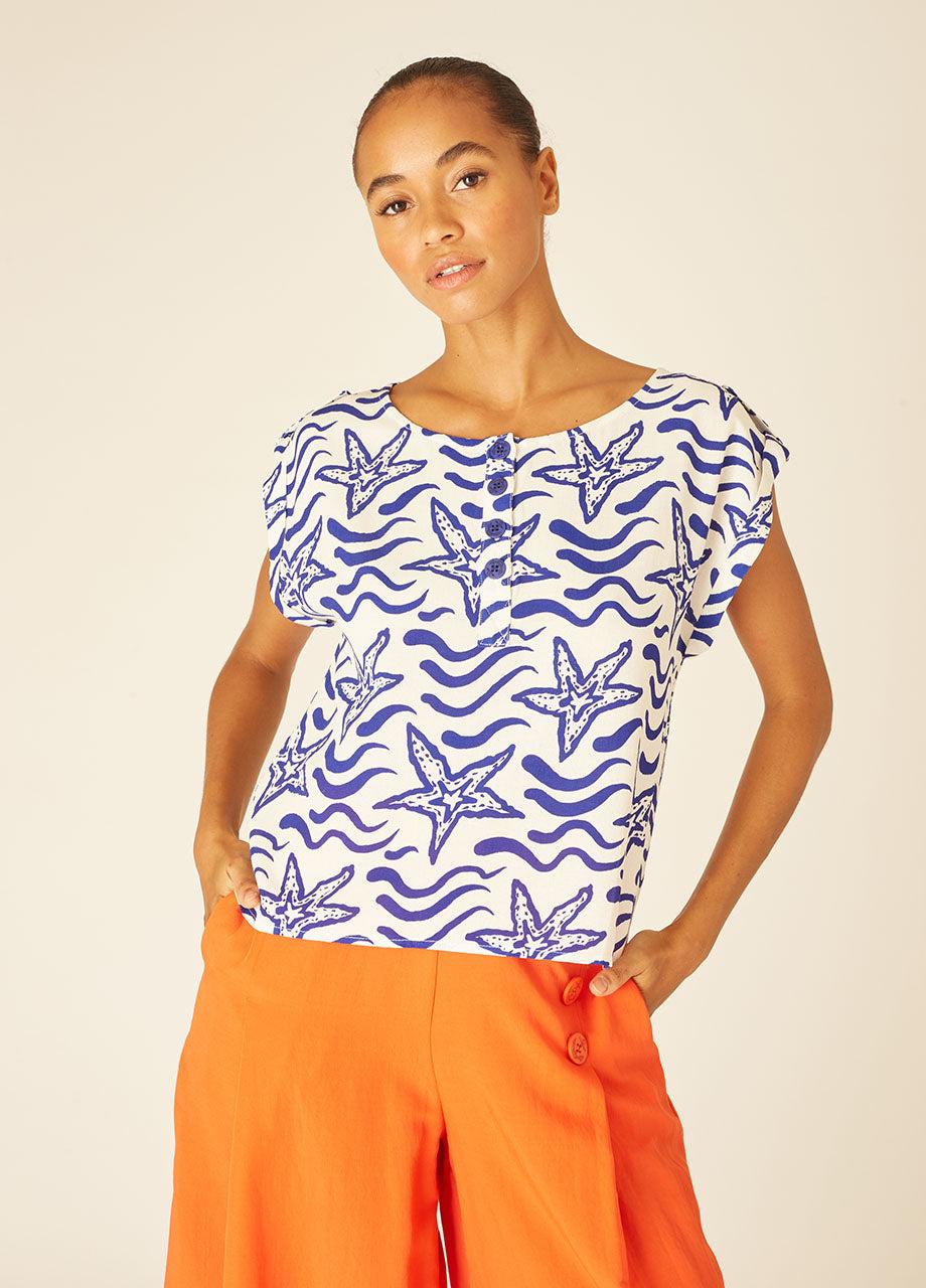 pepaloves NAVY STARS BLOUSE Tienda de fábrica