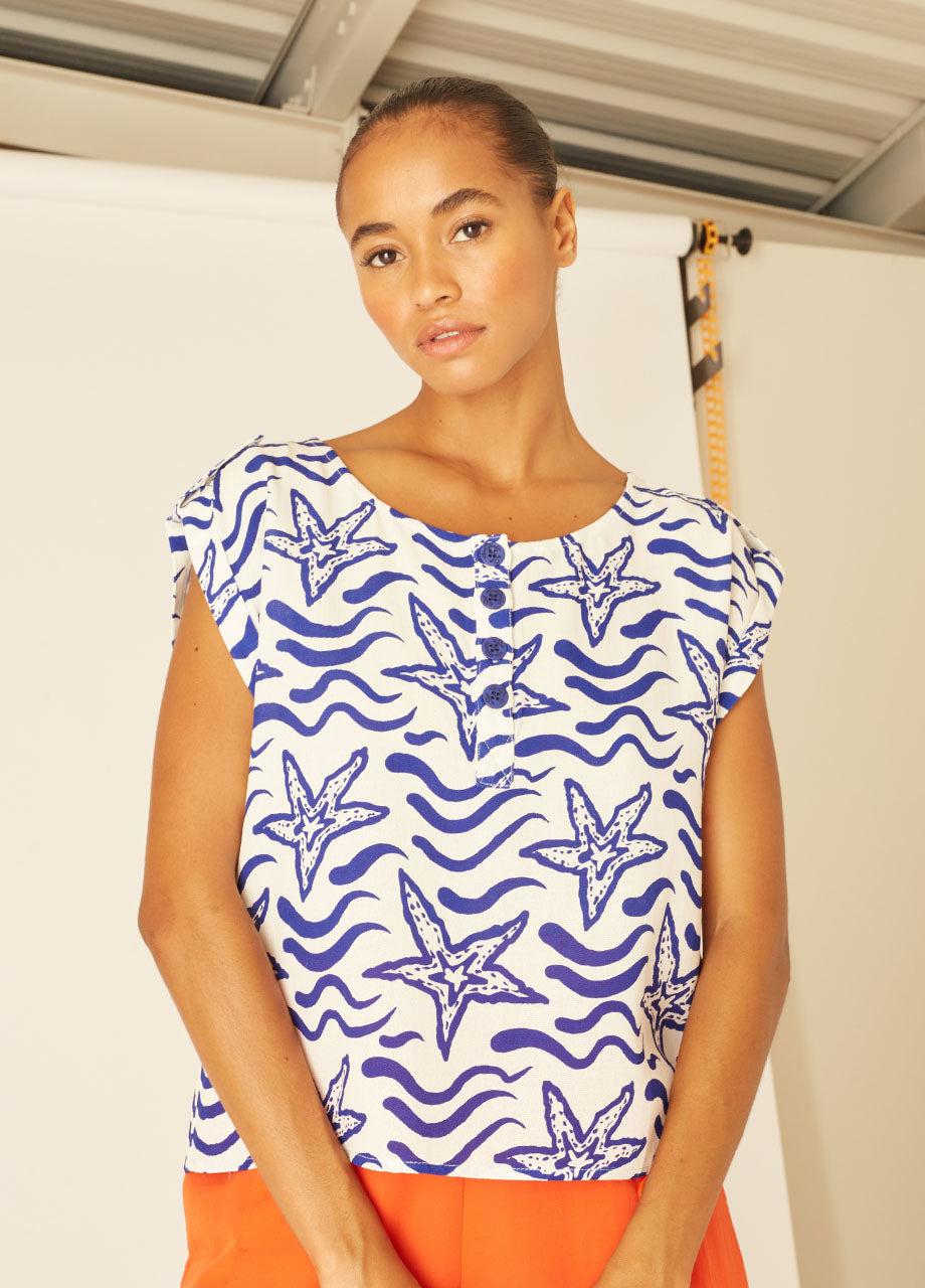 pepaloves NAVY STARS BLOUSE Tienda de fábrica