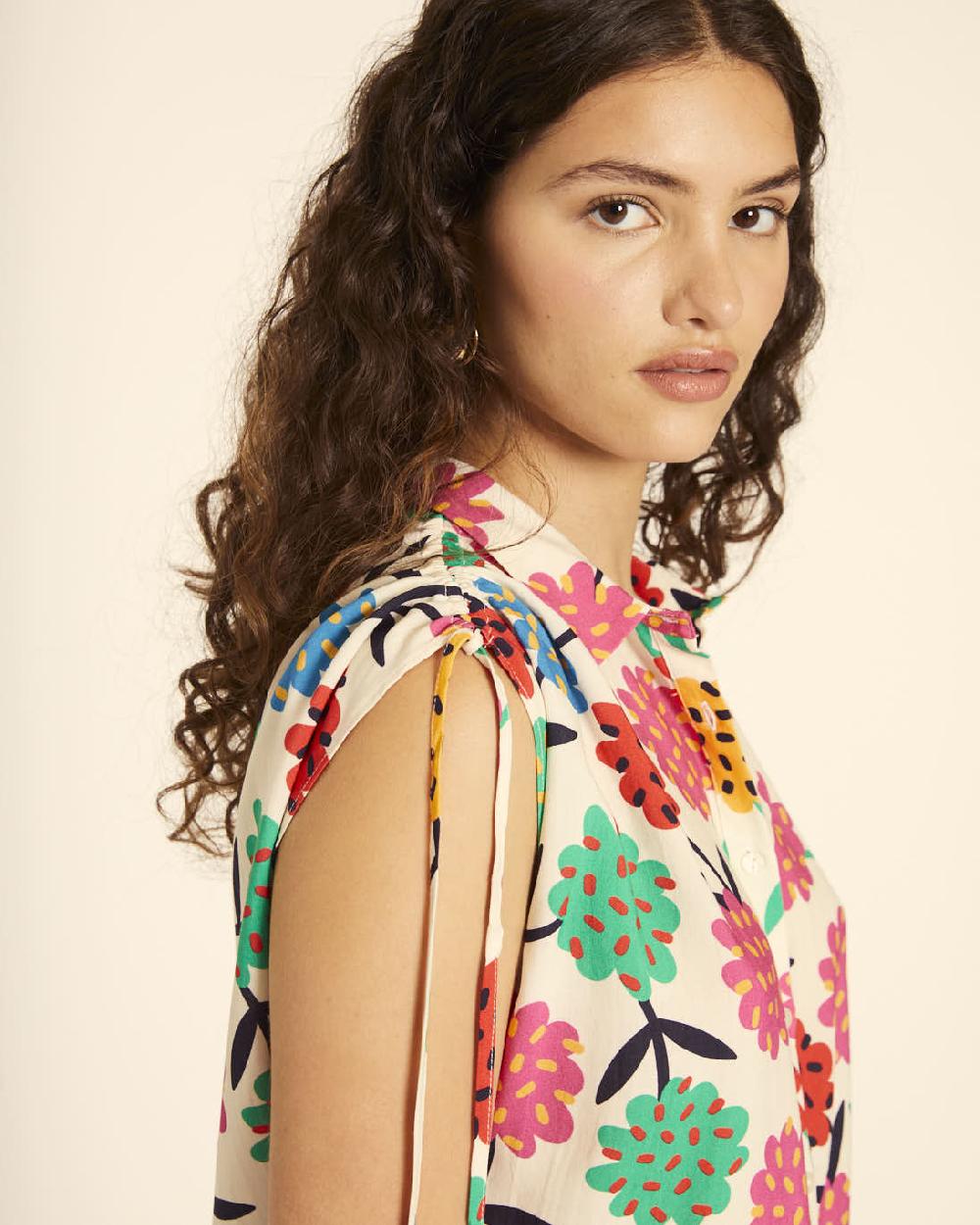 pepaloves CAMISA FRUNCIDA FLORES Limitado a 3 días