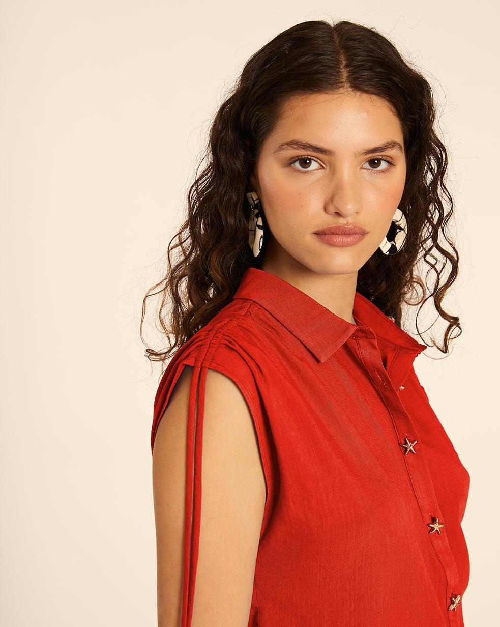 pepaloves CAMISA CON ESTRELLAS ROJO En oferta