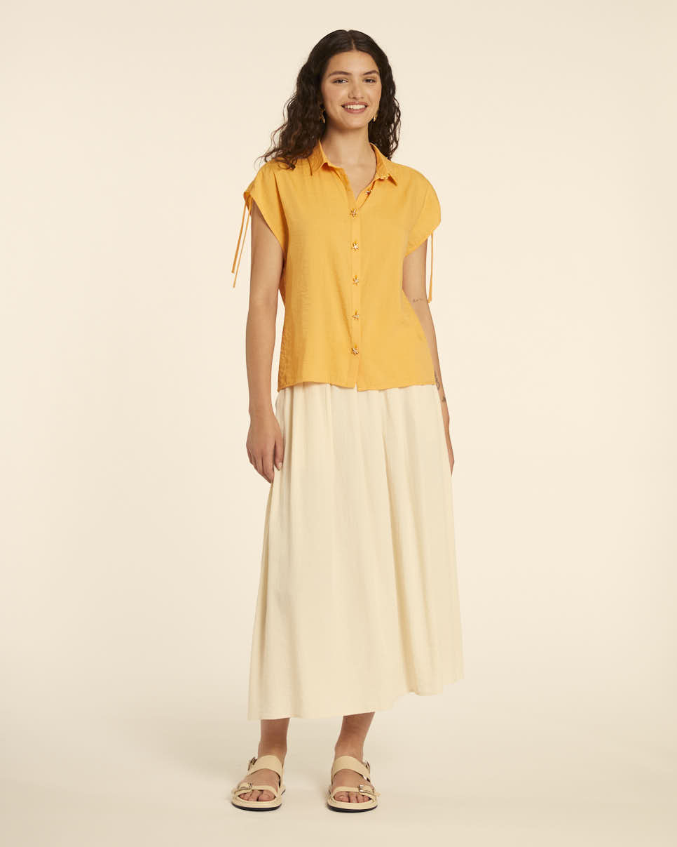 pepaloves CAMISA CON ESTRELLAS AMARILLO Libre de impuestos