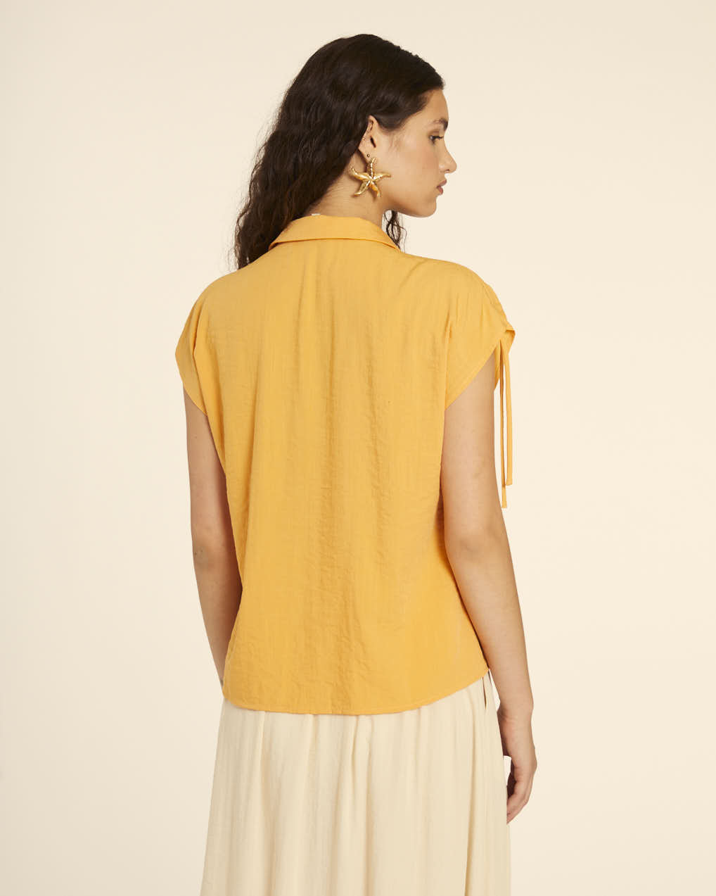pepaloves CAMISA CON ESTRELLAS AMARILLO Libre de impuestos