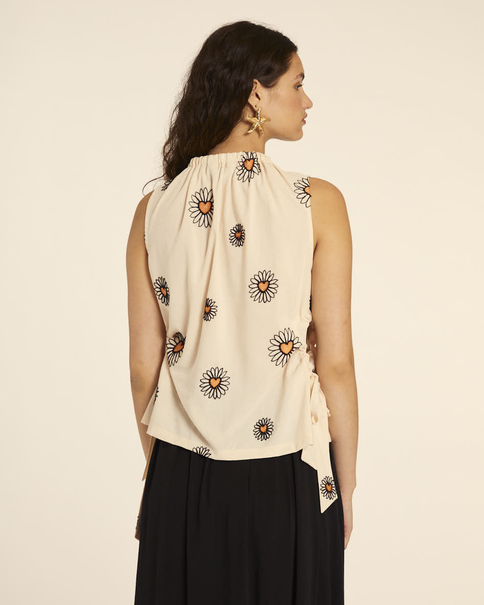 pepaloves TOP CUT OUT BORDADO MARGARITA Descuentos del mes