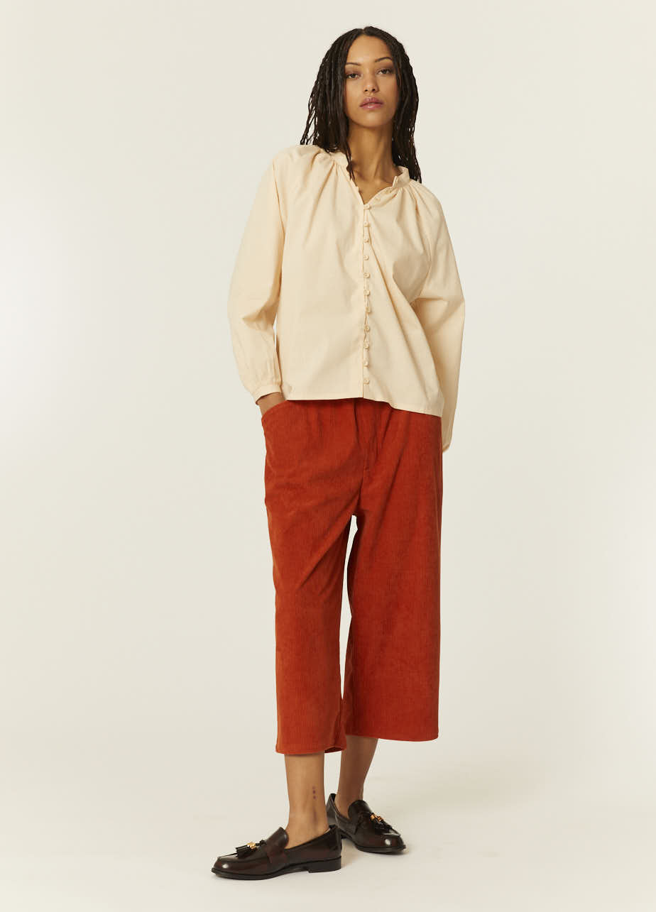 pepaloves BLUSA MAO BEIGE Rebajas de fin de temporada