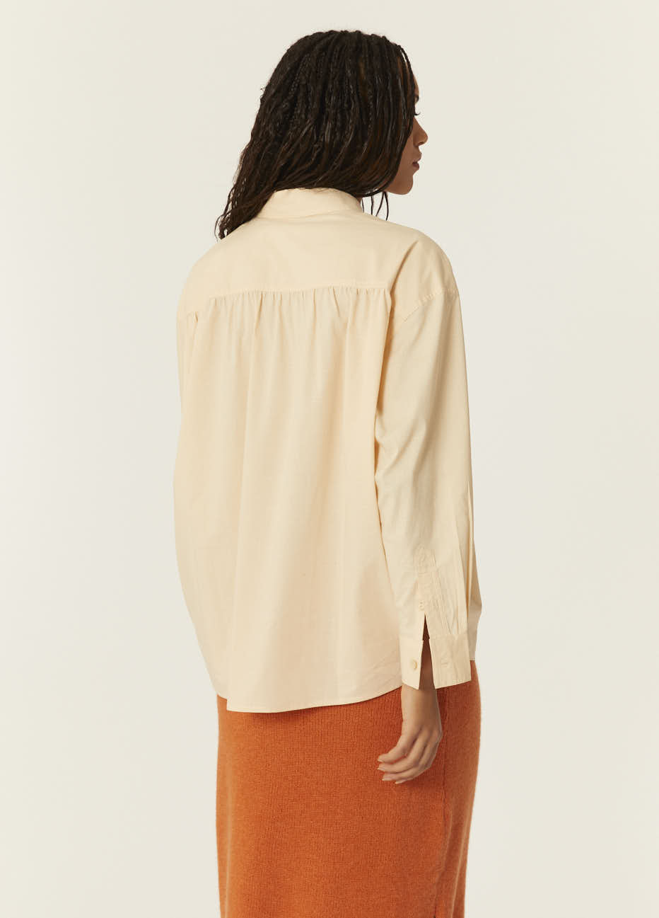 pepaloves CAMISA OVERSIZE BEIGE Devoluciones gratuitas