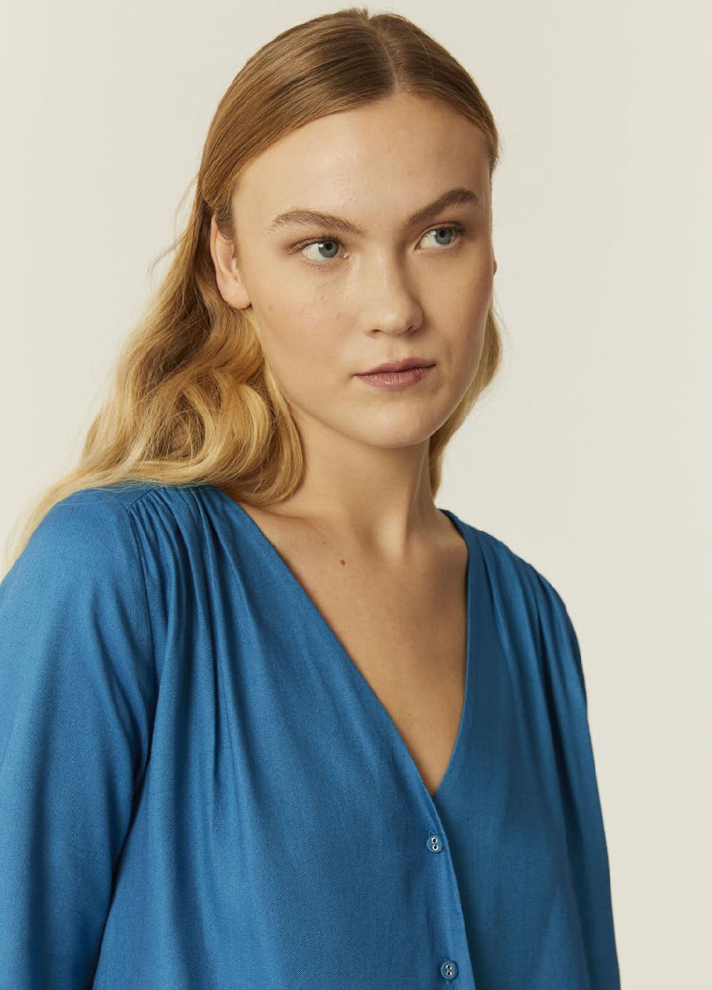 pepaloves BLUSA ECOVERO AZUL Rebajas de fábrica