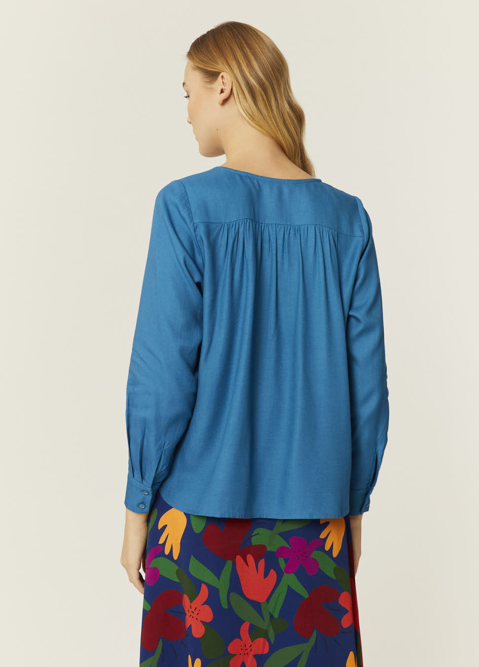 pepaloves BLUSA ECOVERO AZUL Rebajas de fábrica
