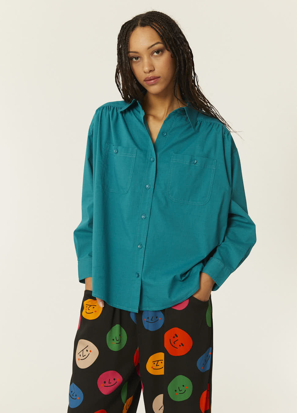 pepaloves CAMISA OVERSIZE VERDE Ventas relámpago