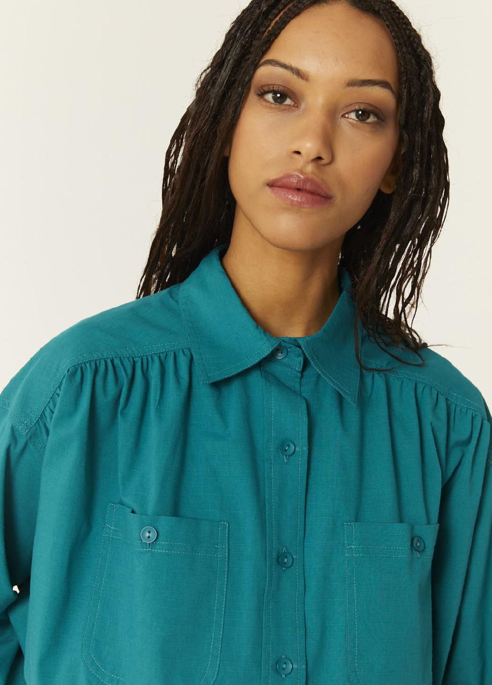 pepaloves CAMISA OVERSIZE VERDE Ventas relámpago