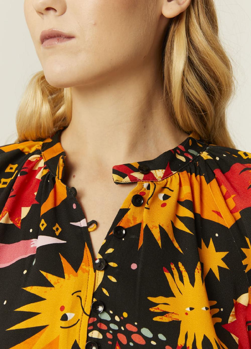 pepaloves CAMISA COSMOS CUELLO MAO Rebajas top