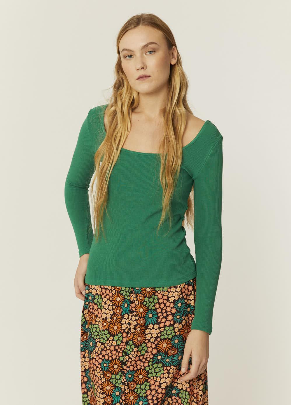 pepaloves TOP CANALE CUELLO U VERDE Envío gratis