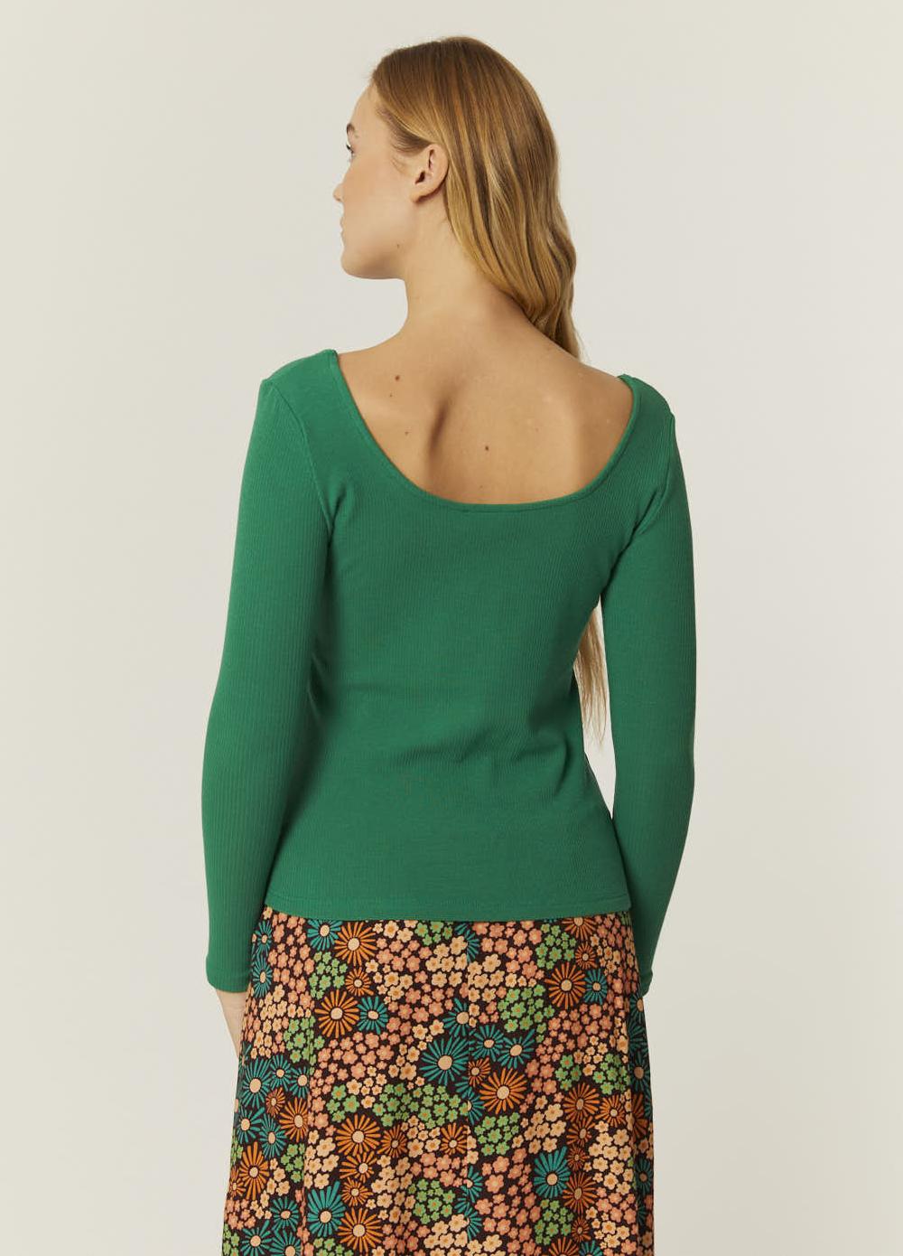 pepaloves TOP CANALE CUELLO U VERDE Envío gratis