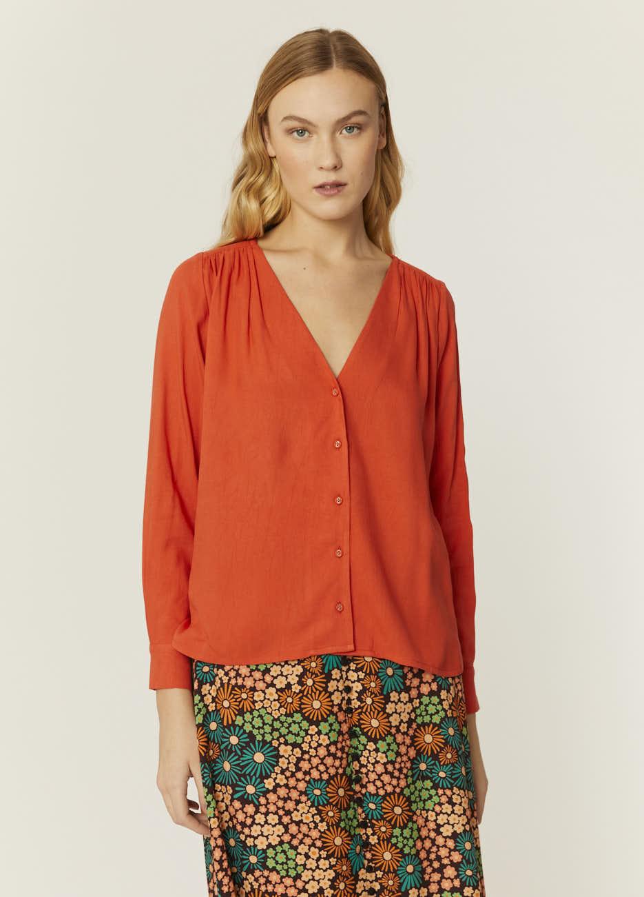 pepaloves BLUSA ECOVERO ROJA ÚLTIMAS EDICIONES