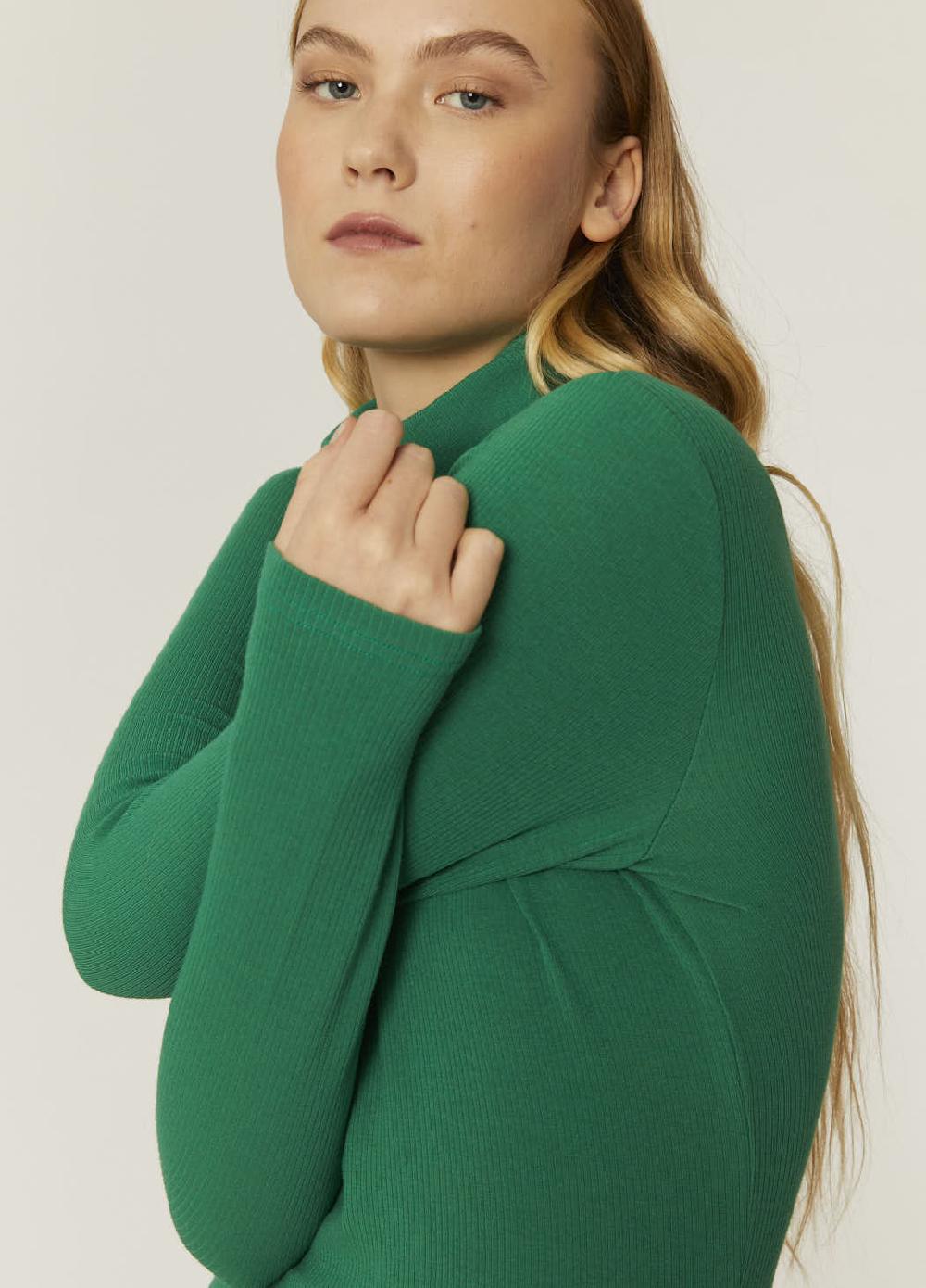 pepaloves TOP CANALE CUELLO ALTO VERDE Último día