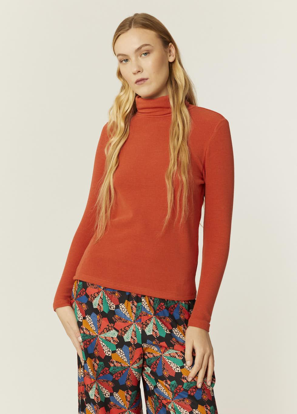 pepaloves TOP CANALE CUELLO ALTO NARANJA Grandes descuentos
