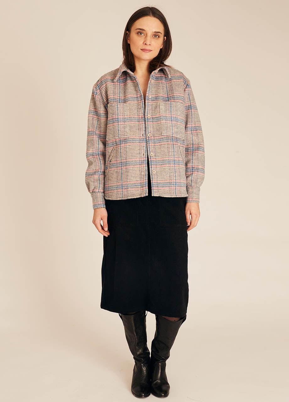 pepaloves WINTER SQUARES OVERSHIRT BLUE Tienda de fábrica