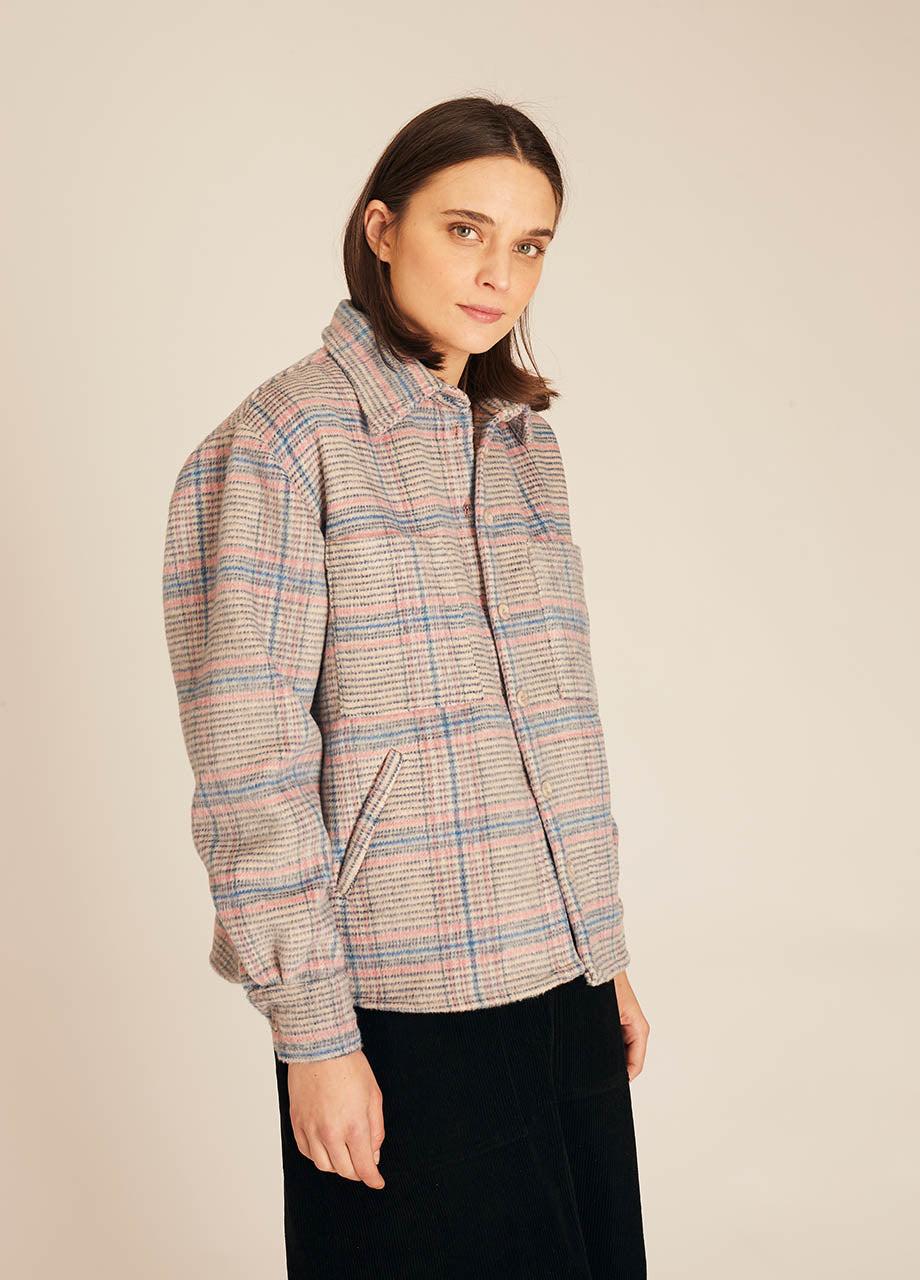 pepaloves WINTER SQUARES OVERSHIRT BLUE Tienda de fábrica
