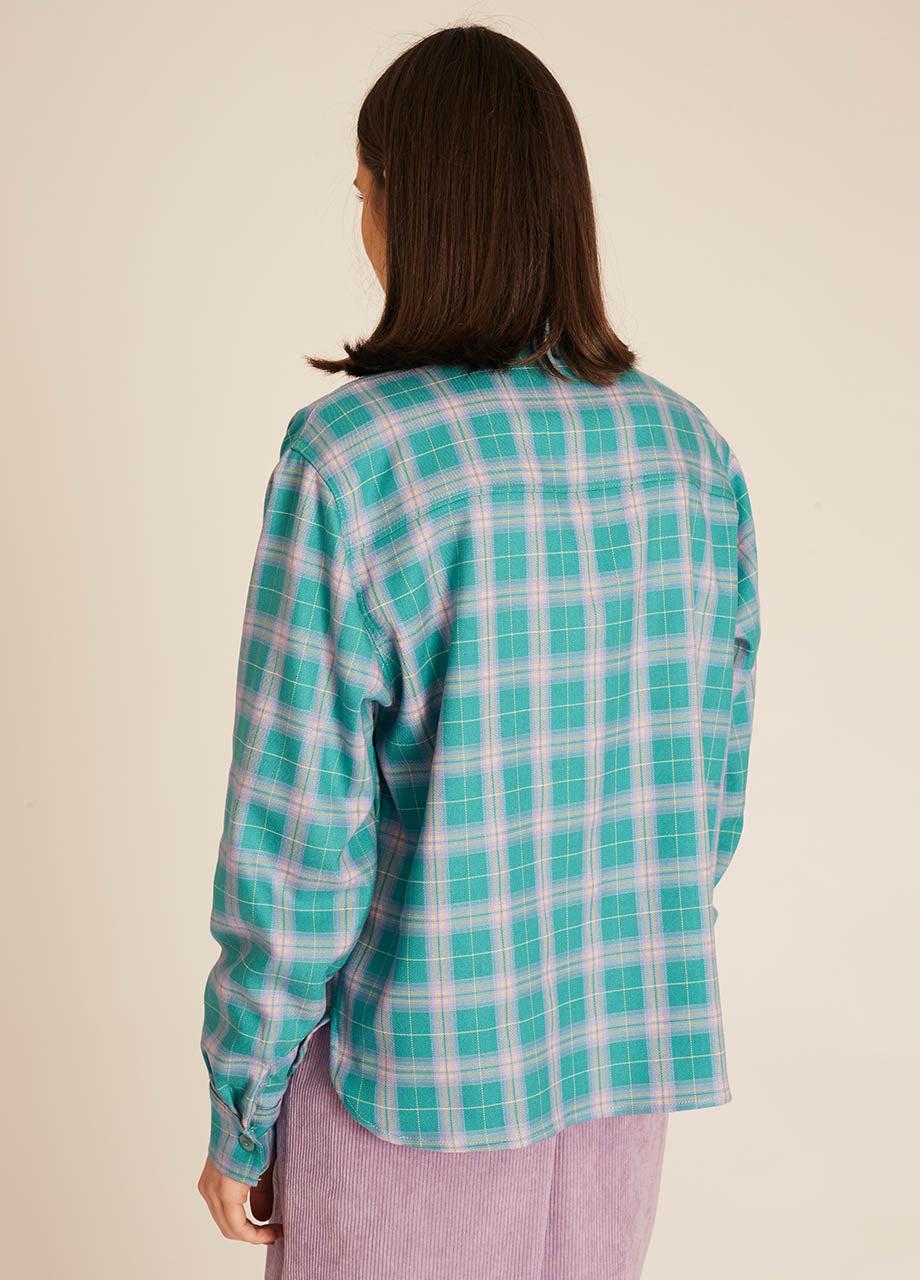 pepaloves SQUARES OVERSHIRT TURQUOISE Limitado a 3 días