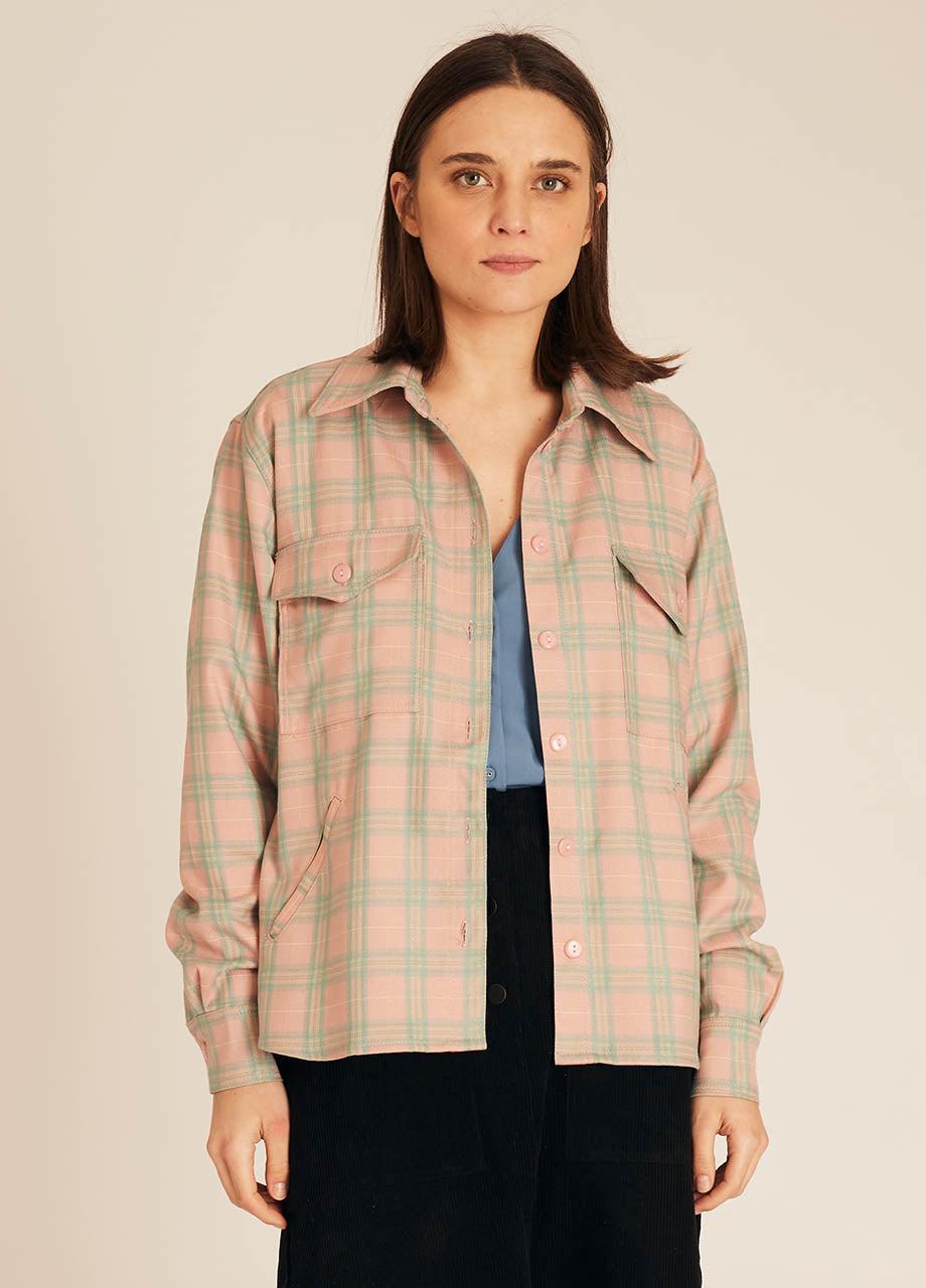 pepaloves SQUARES OVERSHIRT NUDE Ahorra y exporta