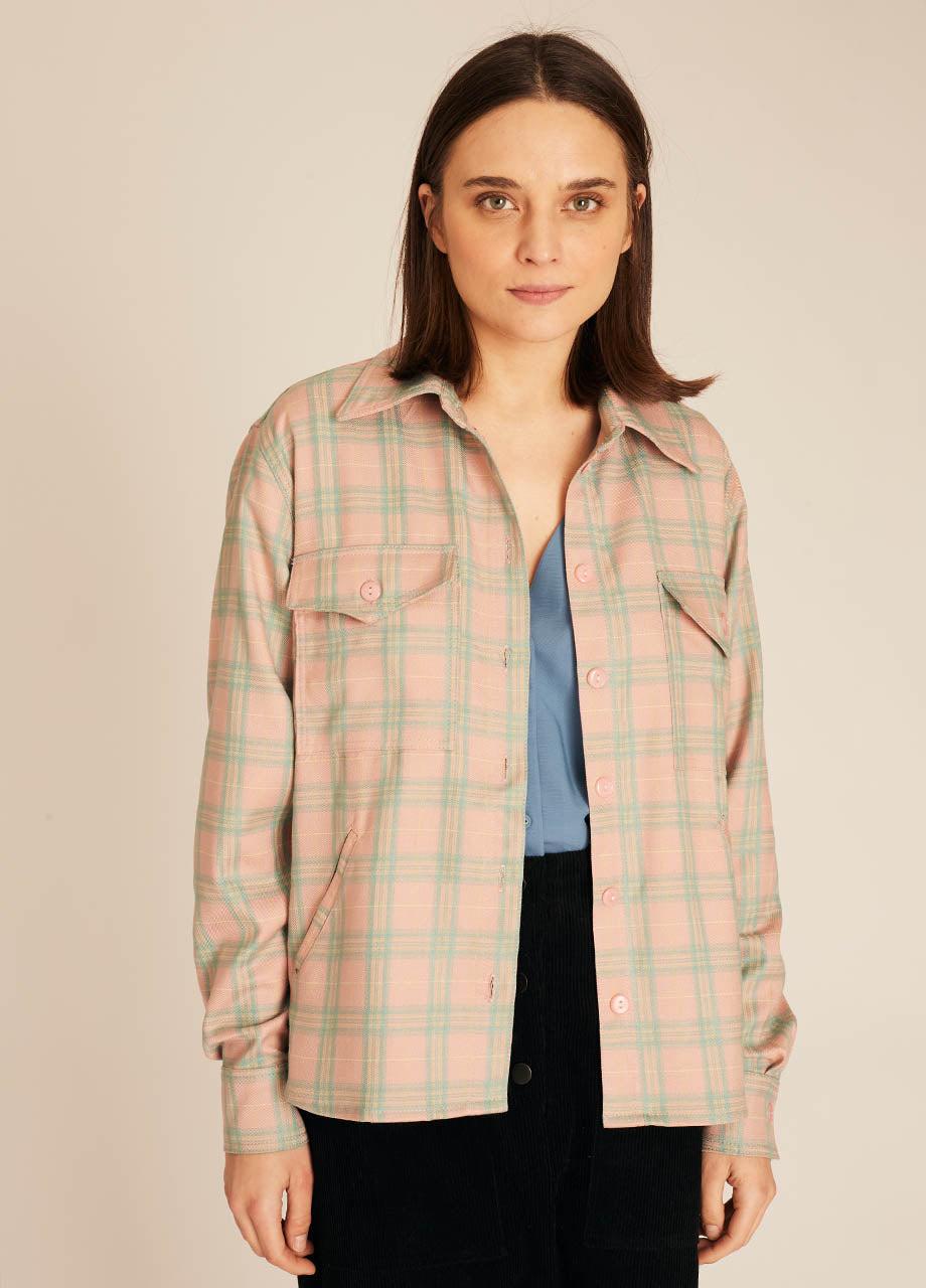 pepaloves SQUARES OVERSHIRT NUDE Ahorra y exporta