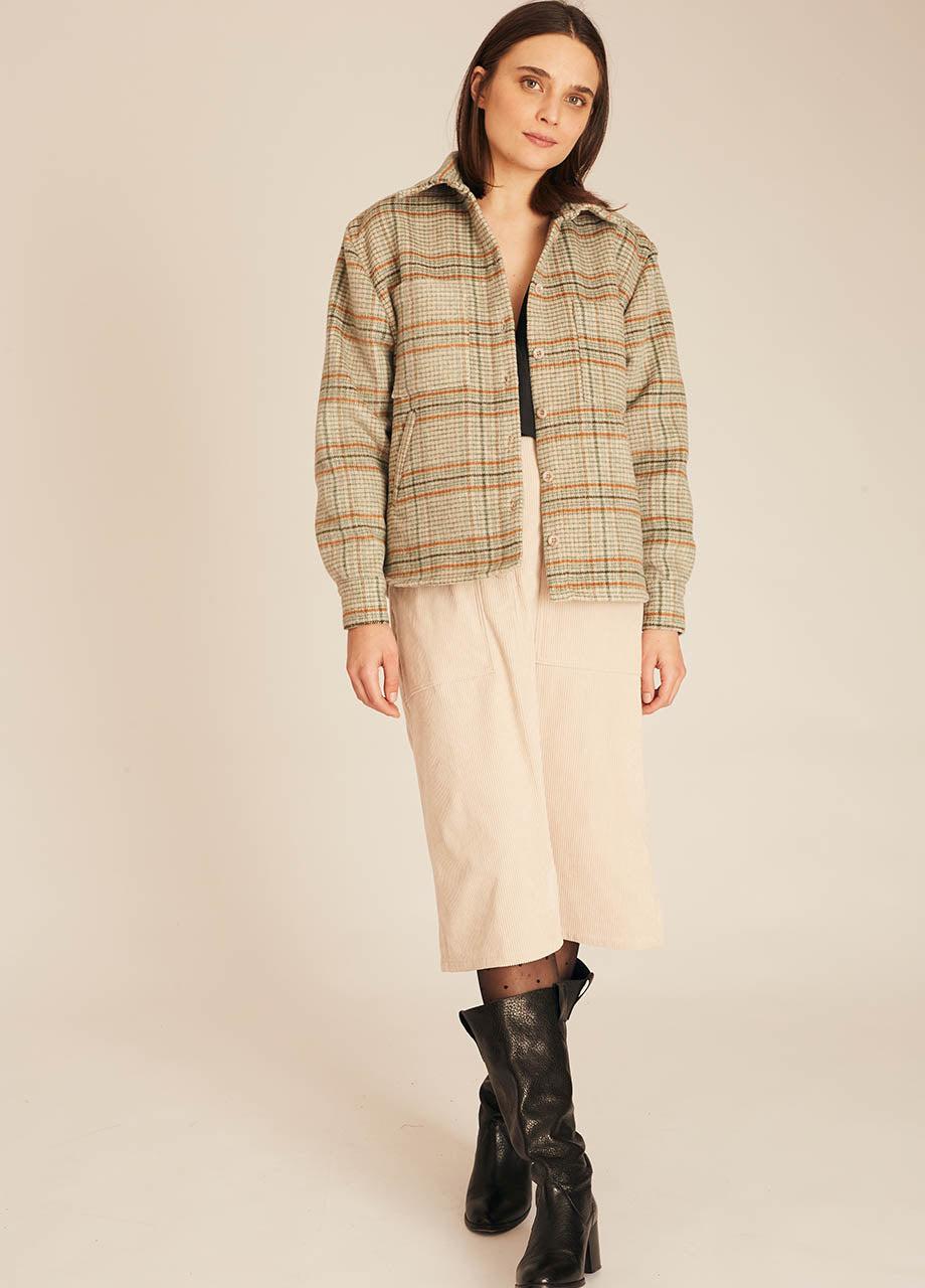 pepaloves WINTER SQUARES OVERSHIRT GREEN Precios de Black Friday