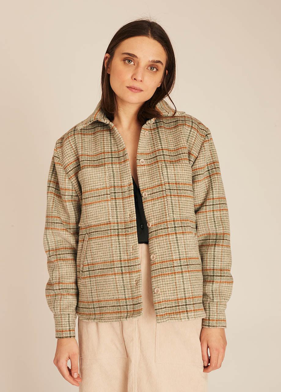pepaloves WINTER SQUARES OVERSHIRT GREEN Precios de Black Friday