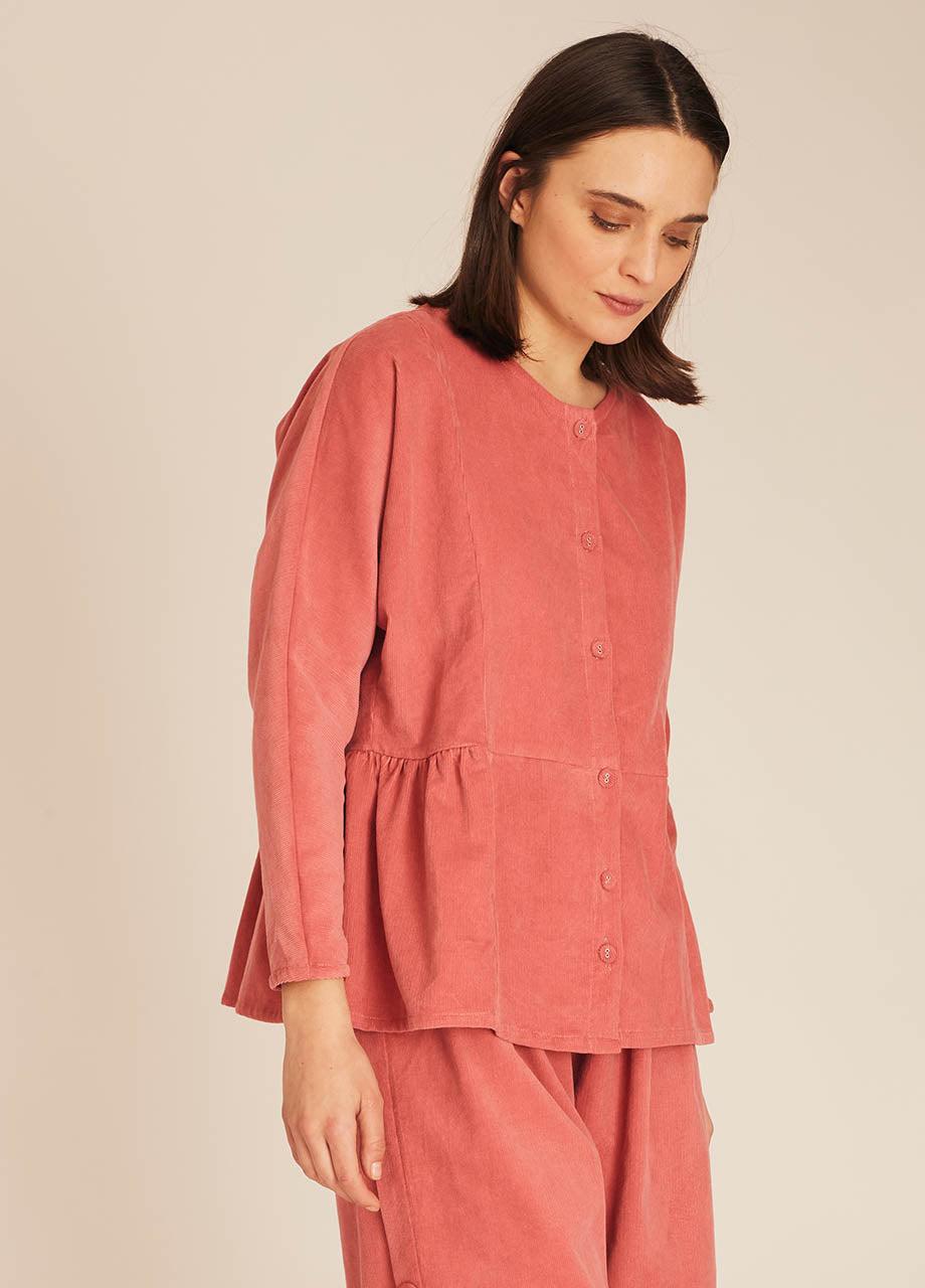 pepaloves THIN CORDUROY SHIRT PINK En oferta