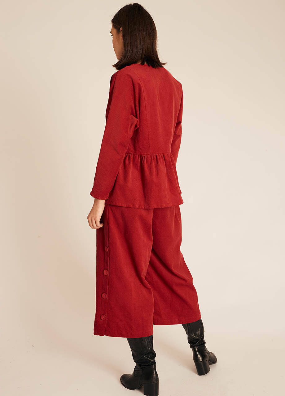 pepaloves THIN CORDUROY SHIRT RED Libre de impuestos