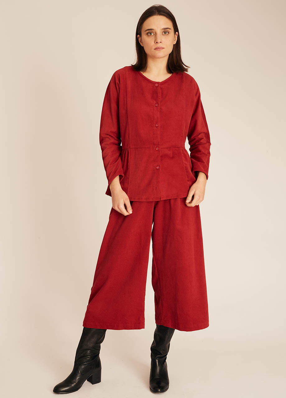 pepaloves THIN CORDUROY SHIRT RED Libre de impuestos