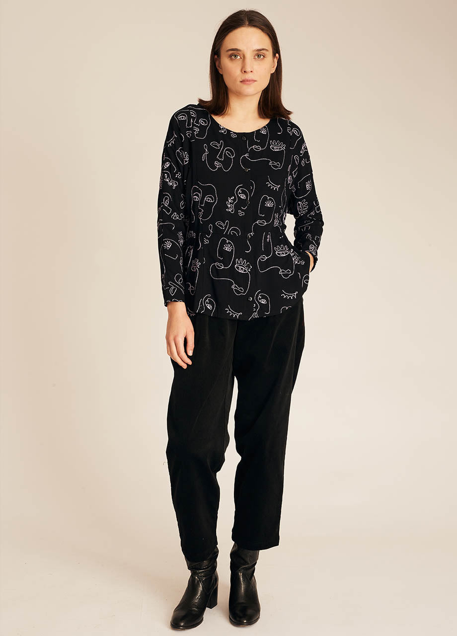 pepaloves FACES EMBROIDERY SHIRT Oferta exclusiva